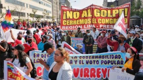 Manifestaion au Pérou novembre 2022